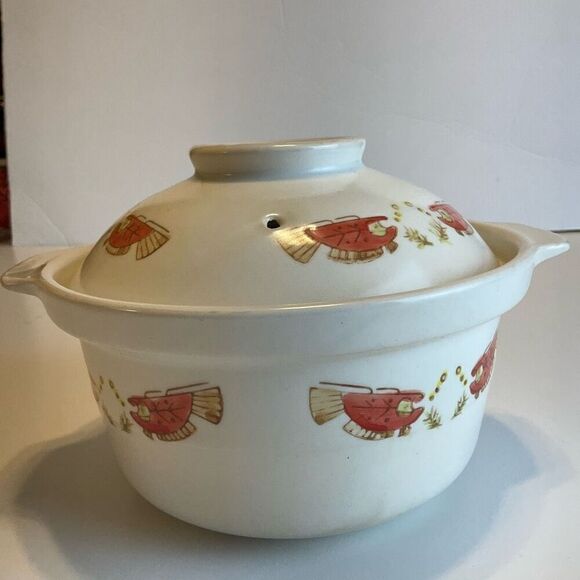 Myland Earthenware Chinese Sandpot Casserole Cooking. Vintage - Picture 10 of 12